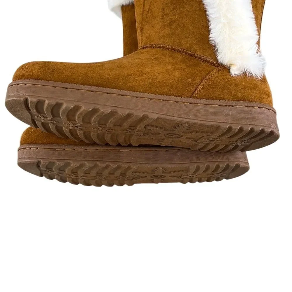 Women’s Cozy Abigail Faux-Fur Winter Boots Size 8